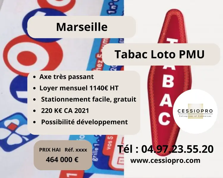 A vendre Fonds de commerce 150m² Marseille 11