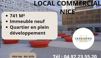 A vendre Local commercial  741m² Nice