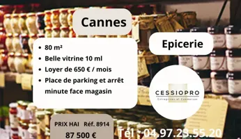 Epicerie Cannes 80 m2
