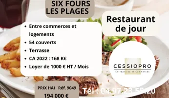 Restaurant de jour  A développer - loyer 1000€ - SIX FOURS LES PLAGES