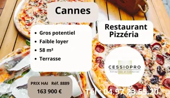 Restaurant Pizzeria  CANNES - Gros potentiel !