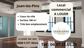 A louer Local commercial  108m² Antibes