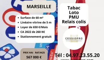 Tabac Loto PMU Relais Colis Bimbeloteries sur Marseille