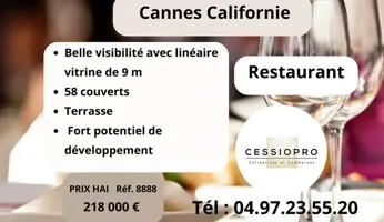Fonds Restaurant avec terrasse Cannes Californie